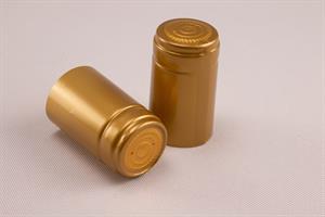 Krympehætter - guldfarvet. 54 mm høj. 25 stk.